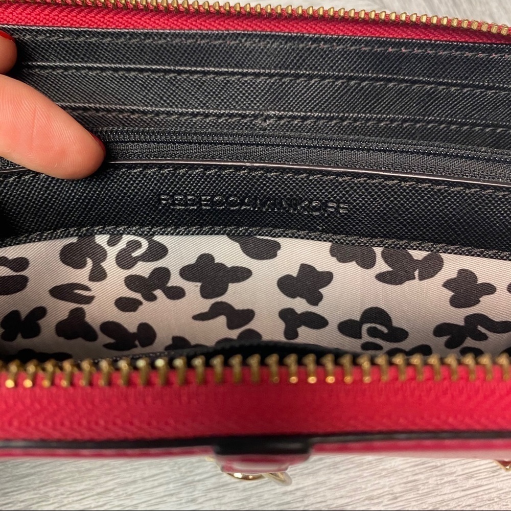 Rebecca Minkoff | Pink Leather Buckle Zip Wallet - Picture 6 of 10